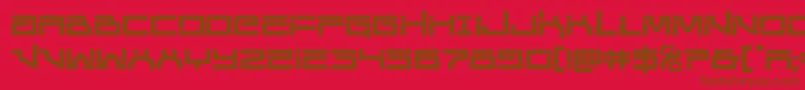 Unitedplanetssemibold Font – Brown Fonts on Red Background