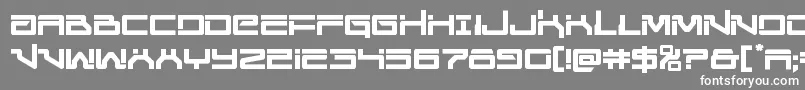 Unitedplanetssemibold Font – White Fonts on Gray Background