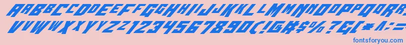 Wbv4i Font – Blue Fonts on Pink Background