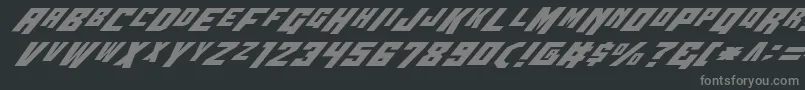 Wbv4i Font – Gray Fonts on Black Background