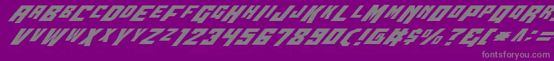 Wbv4i Font – Gray Fonts on Purple Background