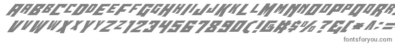 フォントWbv4i – 白い背景に灰色の文字