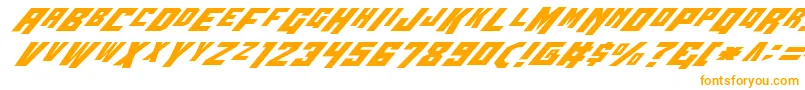 Wbv4i-Schriftart – Orangefarbene Schriften