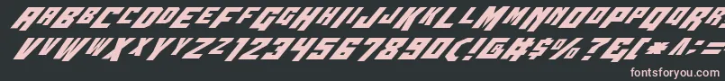 Wbv4i Font – Pink Fonts on Black Background