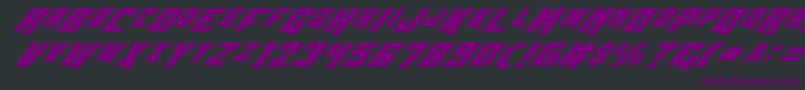Wbv4i Font – Purple Fonts on Black Background