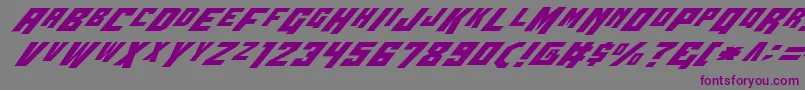 Wbv4i Font – Purple Fonts on Gray Background