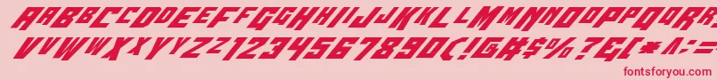 Wbv4i Font – Red Fonts on Pink Background