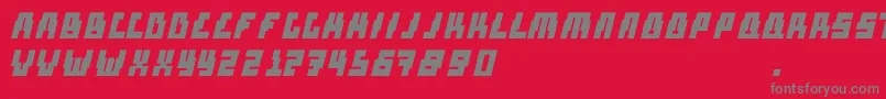 JoseAndreas Font – Gray Fonts on Red Background