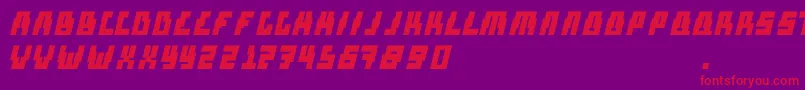 JoseAndreas Font – Red Fonts on Purple Background