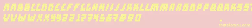 Police JoseAndreas – polices jaunes sur fond rose