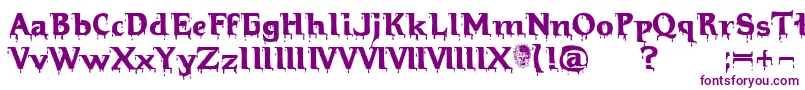 Hellraiser Bloody-Schriftart – Violette Schriften
