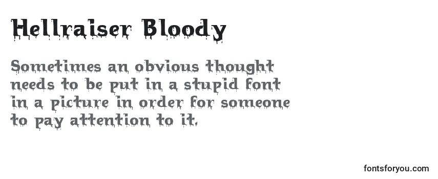 Review of the Hellraiser Bloody Font