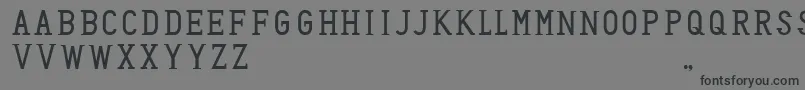 HoneyBadger Font – Black Fonts on Gray Background