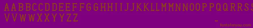 HoneyBadger Font – Brown Fonts on Purple Background