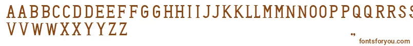 Шрифт HoneyBadger – коричневые шрифты на белом фоне