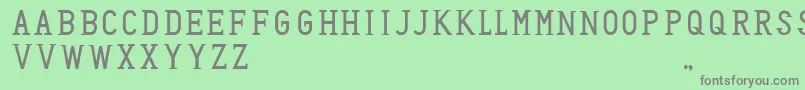 HoneyBadger Font – Gray Fonts on Green Background