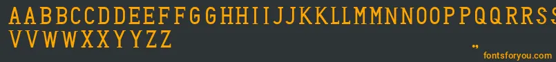 HoneyBadger Font – Orange Fonts on Black Background