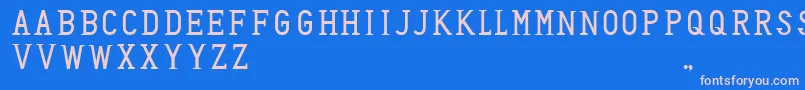 HoneyBadger Font – Pink Fonts on Blue Background