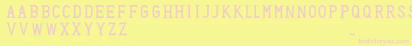 HoneyBadger Font – Pink Fonts on Yellow Background