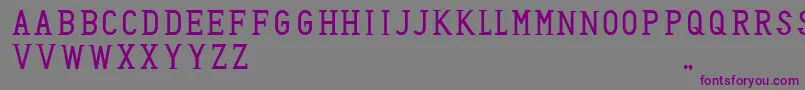 Шрифт HoneyBadger – фиолетовые шрифты на сером фоне