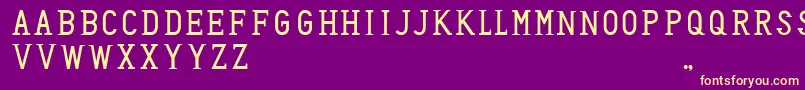 HoneyBadger Font – Yellow Fonts on Purple Background