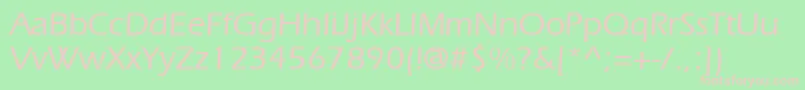 SpeedoBookSsiMedium Font – Pink Fonts on Green Background