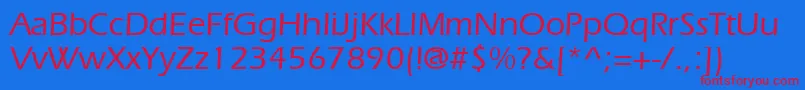 Police SpeedoBookSsiMedium – polices rouges sur fond bleu