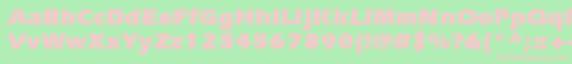 ErieblackBold Font – Pink Fonts on Green Background