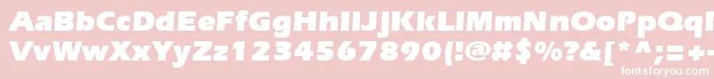 ErieblackBold Font – White Fonts on Pink Background