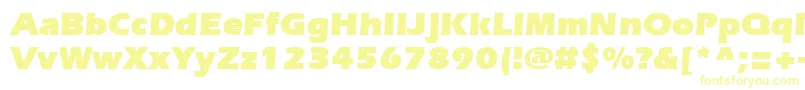 ErieblackBold-fontti – keltaiset fontit