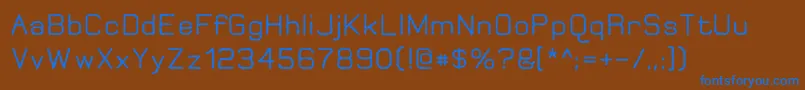 JungleBurnout Font – Blue Fonts on Brown Background