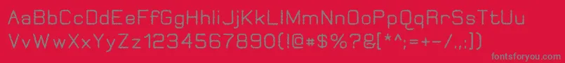 JungleBurnout Font – Gray Fonts on Red Background