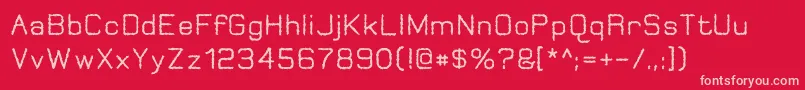 JungleBurnout Font – Pink Fonts on Red Background