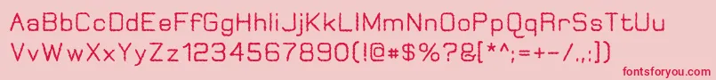 JungleBurnout Font – Red Fonts on Pink Background