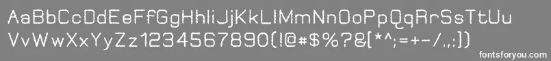JungleBurnout Font – White Fonts on Gray Background