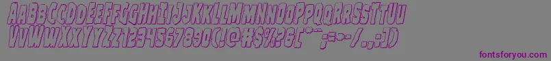 Clubberlang3Dital Font – Purple Fonts on Gray Background