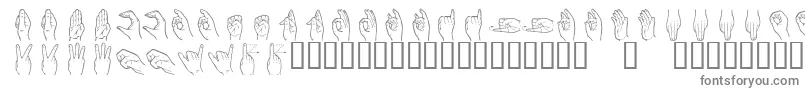 fuente Handsign – Fuentes Grises Sobre Fondo Blanco