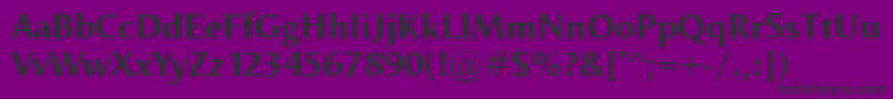 Шрифт OdenseBold – чёрные шрифты на фиолетовом фоне