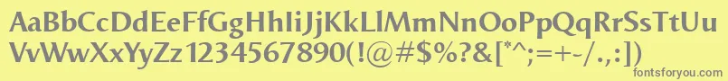 Подробнее о шрифте OdenseBold Шрифт OdenseBold – серые шрифты на жёлтом фоне