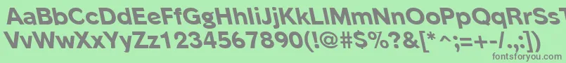 PhinsterleftyxboldRegular Font – Gray Fonts on Green Background