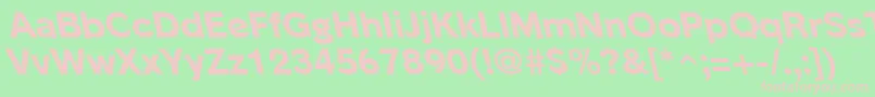 PhinsterleftyxboldRegular Font – Pink Fonts on Green Background
