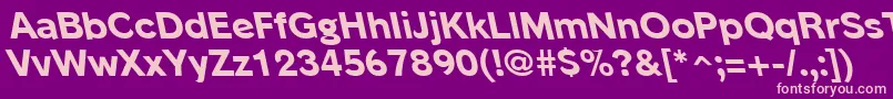 PhinsterleftyxboldRegular Font – Pink Fonts on Purple Background