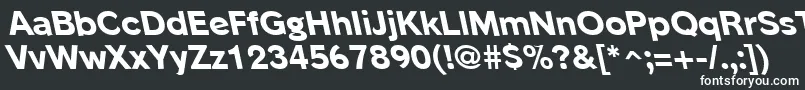 フォントPhinsterleftyxboldRegular – 黒い背景に白い文字