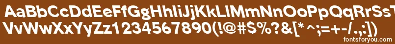 PhinsterleftyxboldRegular Font – White Fonts on Brown Background