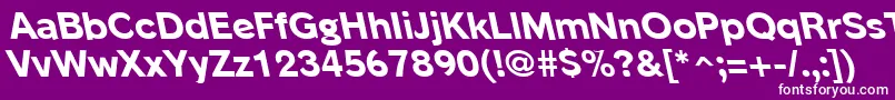 PhinsterleftyxboldRegular Font – White Fonts on Purple Background
