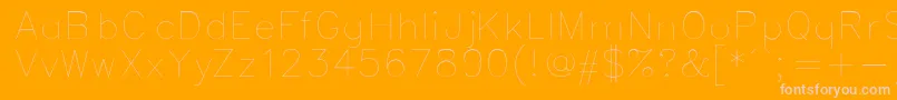 More about Simplex Font Simplex Font – Pink Fonts on Orange Background