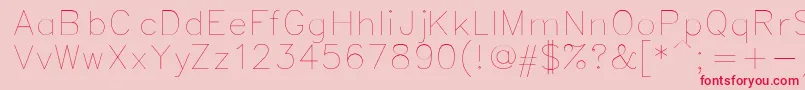 More about Simplex Font Simplex Font – Red Fonts on Pink Background