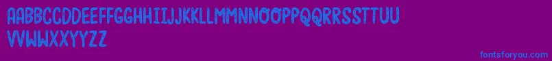 Moonfishdemo Font – Blue Fonts on Purple Background