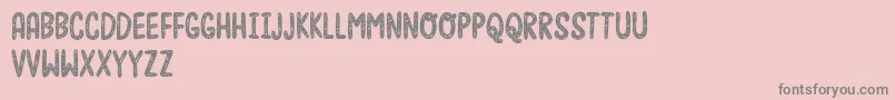 Moonfishdemo Font – Gray Fonts on Pink Background