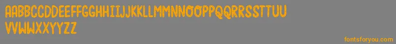 Moonfishdemo Font – Orange Fonts on Gray Background